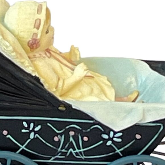 Renny’s Buggy a Tiny Treasure by Jan Hagara Porcelain Figurine Baby in Carriage - Picture 2 of 8